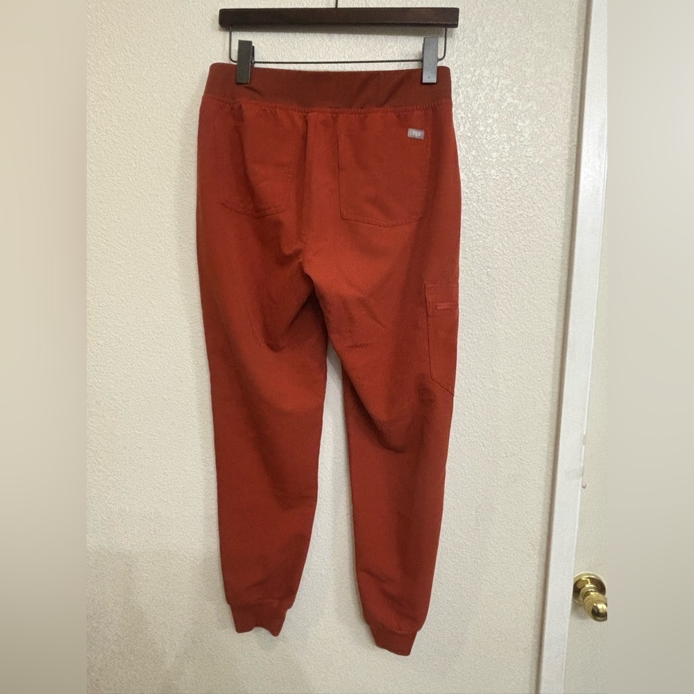 FIGS Bundle Zamora Jogger Scrub Pants - Rust & Graphite Gray - Picture 9 of 15